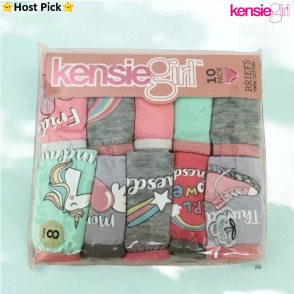 Kensie Girl Other - FINAL PRICE - KENSIE GIRL Kids Briefs 10-Pack - Multicolor - Girls Size 8 - NWT